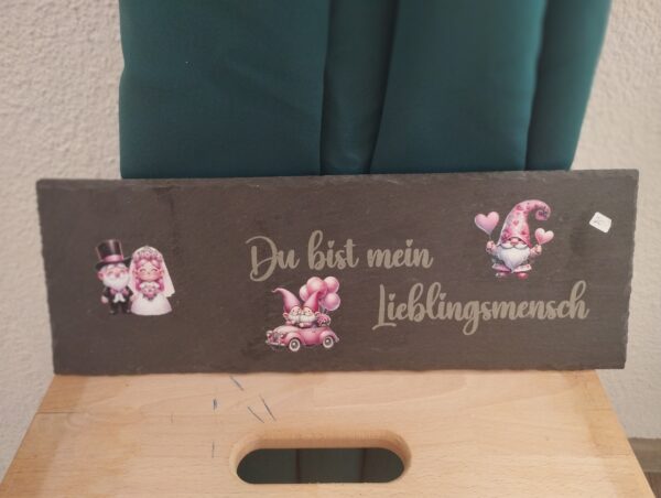 Schieferplatte Lieblingsmensch