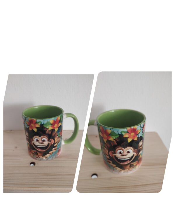 Tasse mit Affe