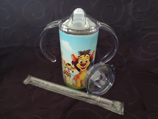 Trinkbecher Kinder + Tumbler Tiere 350ml