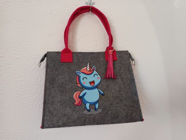 Tasche Einhorn mit Reißverschluss